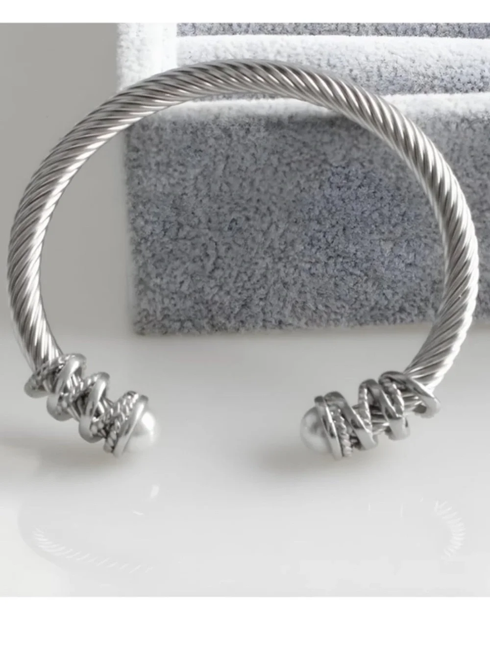 Monaco Cable Cuff Crystal Bracelet